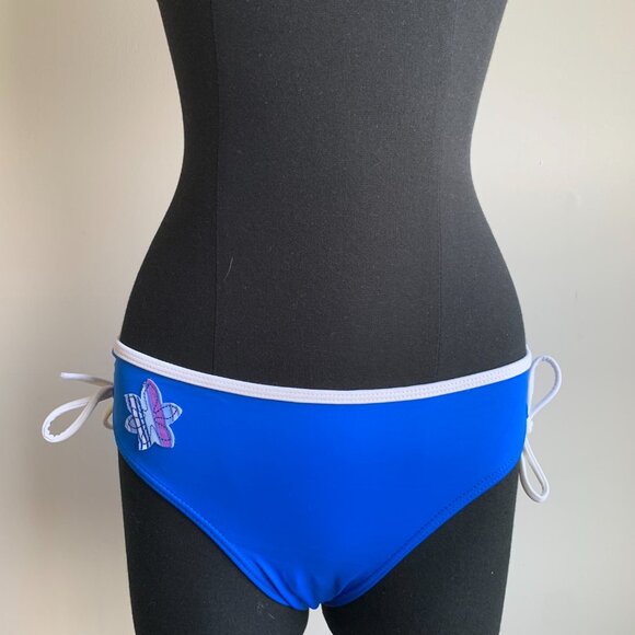 Billabong Girls Surf swimwear blue floral patch and logo bikini - Picture 4 of 7